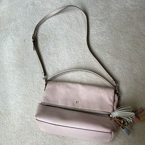 Kate Spade Polly leather flap crossbody purse